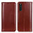 Coque Portefeuille Livre Cuir Etui Clapet M05L pour Sony Xperia 10 III SO-52B Marron