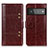 Coque Portefeuille Livre Cuir Etui Clapet M06L pour Google Pixel 6 Pro 5G Marron