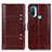 Coque Portefeuille Livre Cuir Etui Clapet M06L pour Motorola Moto E20 Marron