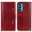 Coque Portefeuille Livre Cuir Etui Clapet M06L pour Motorola Moto Edge 20 5G Rouge