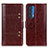 Coque Portefeuille Livre Cuir Etui Clapet M06L pour Motorola Moto Edge (2021) 5G Marron