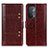 Coque Portefeuille Livre Cuir Etui Clapet M06L pour Oppo A74 5G Marron