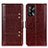 Coque Portefeuille Livre Cuir Etui Clapet M06L pour Oppo F19s Marron