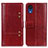 Coque Portefeuille Livre Cuir Etui Clapet M06L pour Samsung Galaxy A03 Core Rouge