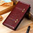 Coque Portefeuille Livre Cuir Etui Clapet M06L pour Samsung Galaxy M02s Marron