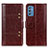 Coque Portefeuille Livre Cuir Etui Clapet M06L pour Samsung Galaxy M52 5G Marron