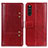 Coque Portefeuille Livre Cuir Etui Clapet M06L pour Sony Xperia 10 III SOG04 Rouge