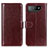 Coque Portefeuille Livre Cuir Etui Clapet M07L pour Asus ROG Phone 7 Ultimate Marron