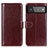 Coque Portefeuille Livre Cuir Etui Clapet M07L pour Google Pixel 6 5G Marron