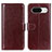 Coque Portefeuille Livre Cuir Etui Clapet M07L pour Google Pixel 8 5G Marron