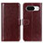 Coque Portefeuille Livre Cuir Etui Clapet M07L pour Google Pixel 8a 5G Marron