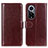 Coque Portefeuille Livre Cuir Etui Clapet M07L pour Huawei Honor 50 5G Marron