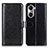 Coque Portefeuille Livre Cuir Etui Clapet M07L pour Huawei Honor 60 5G Noir