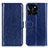 Coque Portefeuille Livre Cuir Etui Clapet M07L pour Huawei Honor X8b Bleu
