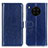 Coque Portefeuille Livre Cuir Etui Clapet M07L pour Huawei Nova 8i Bleu