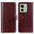 Coque Portefeuille Livre Cuir Etui Clapet M07L pour Motorola Moto Edge (2023) 5G Marron