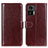 Coque Portefeuille Livre Cuir Etui Clapet M07L pour Motorola Moto Edge 30 Lite 5G Marron