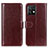 Coque Portefeuille Livre Cuir Etui Clapet M07L pour Motorola Moto Edge 40 Pro 5G Marron