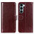 Coque Portefeuille Livre Cuir Etui Clapet M07L pour Motorola Moto Edge S30 5G Marron