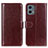 Coque Portefeuille Livre Cuir Etui Clapet M07L pour Motorola Moto G 5G (2023) Marron