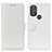 Coque Portefeuille Livre Cuir Etui Clapet M07L pour Motorola Moto G Power (2022) Blanc