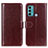 Coque Portefeuille Livre Cuir Etui Clapet M07L pour Motorola Moto G40 Fusion Marron