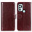 Coque Portefeuille Livre Cuir Etui Clapet M07L pour Motorola Moto G60s Marron