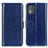 Coque Portefeuille Livre Cuir Etui Clapet M07L pour Nokia C02 Bleu