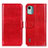 Coque Portefeuille Livre Cuir Etui Clapet M07L pour Nokia C12 Plus Rouge