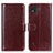 Coque Portefeuille Livre Cuir Etui Clapet M07L pour Nokia C2 2nd Edition Marron