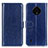 Coque Portefeuille Livre Cuir Etui Clapet M07L pour Nokia C200 Bleu