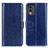 Coque Portefeuille Livre Cuir Etui Clapet M07L pour Nokia C210 Bleu