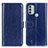 Coque Portefeuille Livre Cuir Etui Clapet M07L pour Nokia C31 Bleu