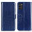 Coque Portefeuille Livre Cuir Etui Clapet M07L pour Nokia G100 Bleu