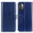 Coque Portefeuille Livre Cuir Etui Clapet M07L pour Nokia G21 Bleu