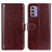 Coque Portefeuille Livre Cuir Etui Clapet M07L pour Nokia G310 5G Marron