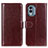 Coque Portefeuille Livre Cuir Etui Clapet M07L pour Nokia X30 5G Marron