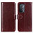 Coque Portefeuille Livre Cuir Etui Clapet M07L pour OnePlus Nord N200 5G Marron