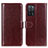 Coque Portefeuille Livre Cuir Etui Clapet M07L pour Oppo A53s 5G Marron