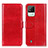 Coque Portefeuille Livre Cuir Etui Clapet M07L pour Realme C20 Rouge