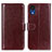 Coque Portefeuille Livre Cuir Etui Clapet M07L pour Samsung Galaxy A03 Core Marron