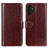 Coque Portefeuille Livre Cuir Etui Clapet M07L pour Samsung Galaxy A13 5G Marron