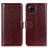 Coque Portefeuille Livre Cuir Etui Clapet M07L pour Samsung Galaxy A22 4G Marron