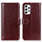 Coque Portefeuille Livre Cuir Etui Clapet M07L pour Samsung Galaxy A53 5G Marron