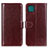 Coque Portefeuille Livre Cuir Etui Clapet M07L pour Samsung Galaxy F42 5G Marron