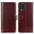 Coque Portefeuille Livre Cuir Etui Clapet M07L pour Samsung Galaxy M32 4G Marron