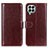 Coque Portefeuille Livre Cuir Etui Clapet M07L pour Samsung Galaxy M33 5G Marron