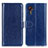 Coque Portefeuille Livre Cuir Etui Clapet M07L pour Samsung Galaxy XCover 5 SM-G525F Bleu