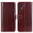 Coque Portefeuille Livre Cuir Etui Clapet M07L pour Samsung Galaxy XCover 5 SM-G525F Marron