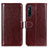 Coque Portefeuille Livre Cuir Etui Clapet M07L pour Sony Xperia 1 V Marron